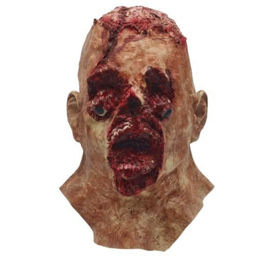 5340 Scary Zombie Head Mask with Proptosis Eyes, Creepy Face Masks